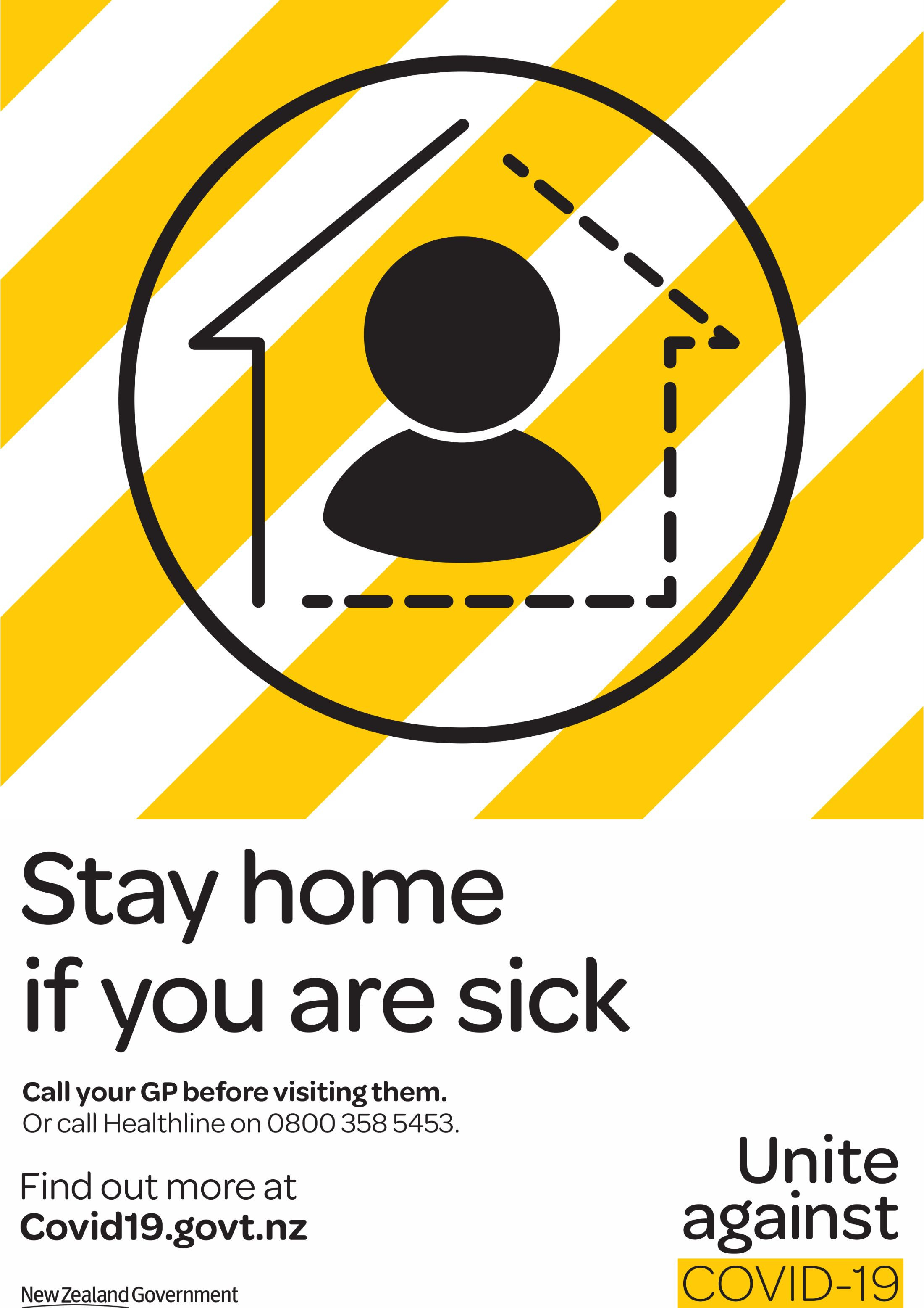 Stay at home if you're sick!