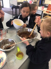 Cooking with Room 2 and 3