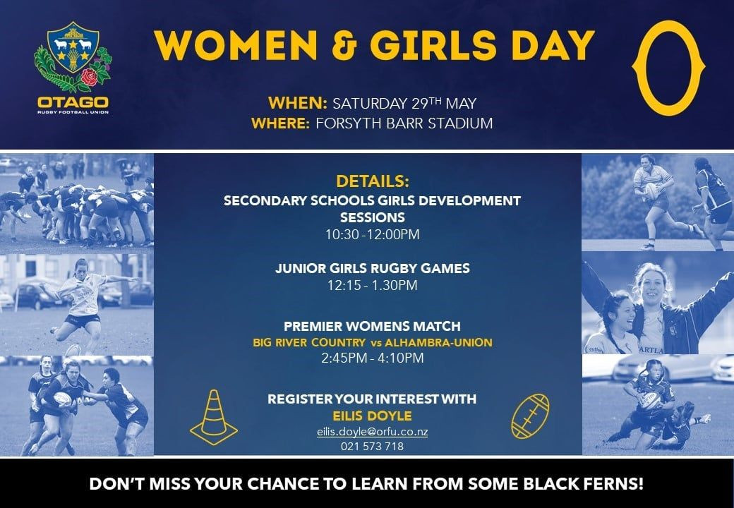 Otago Rugby Women Girls Day