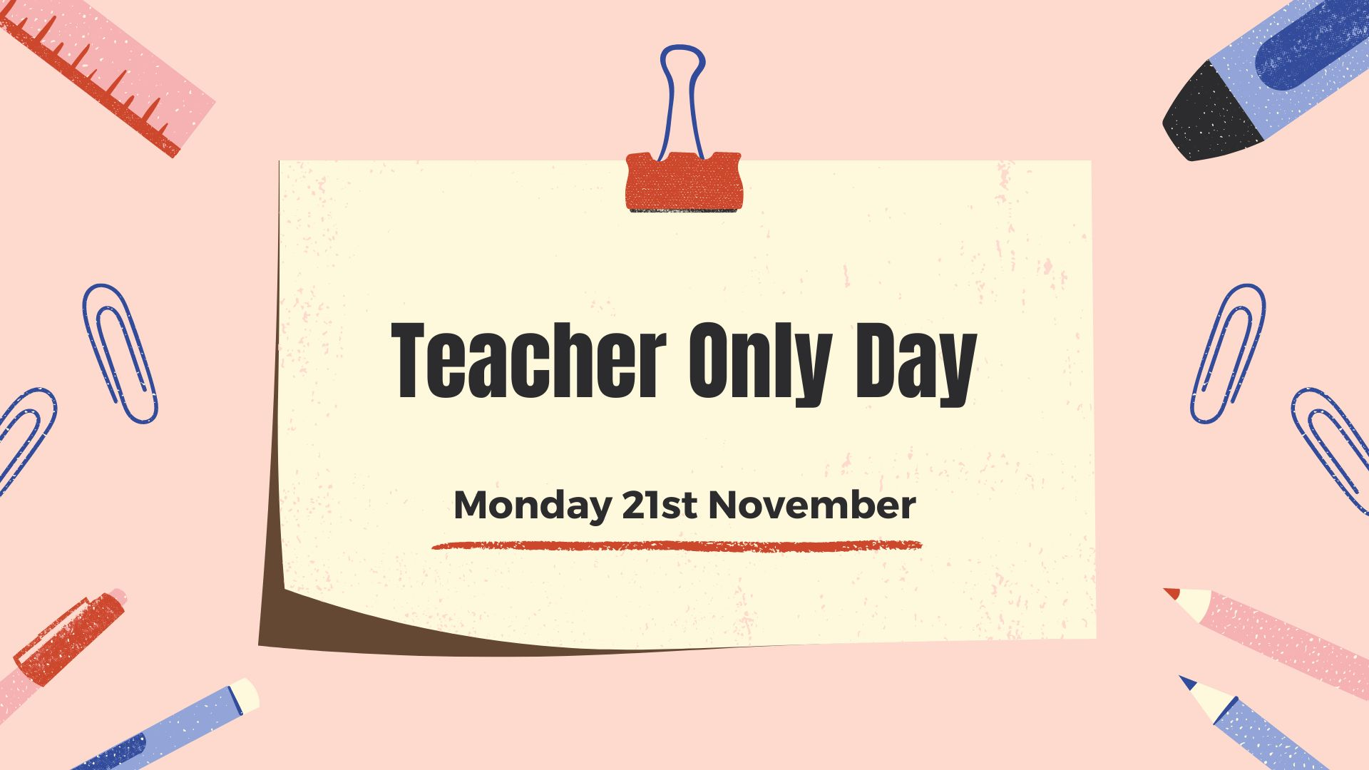 Teacher Only Day