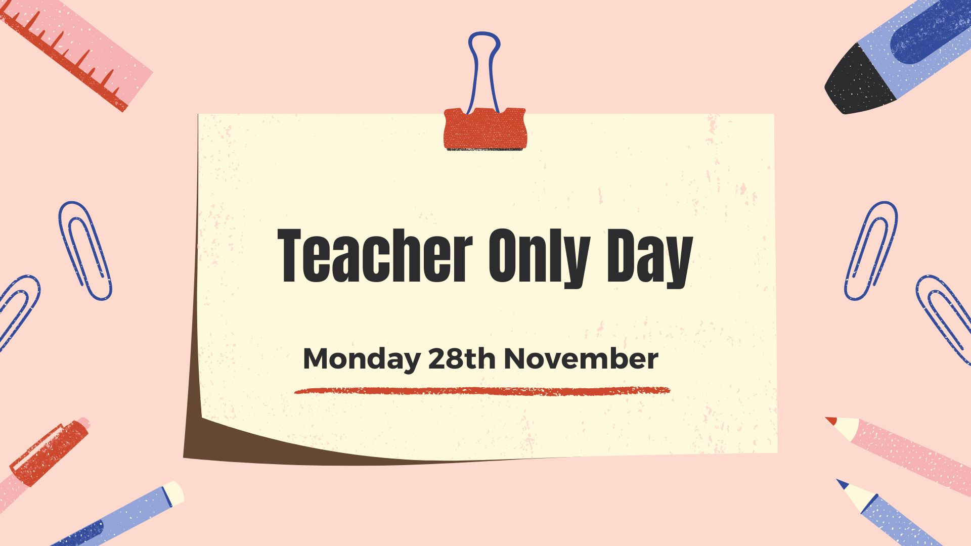 Teacher Only Day 28th