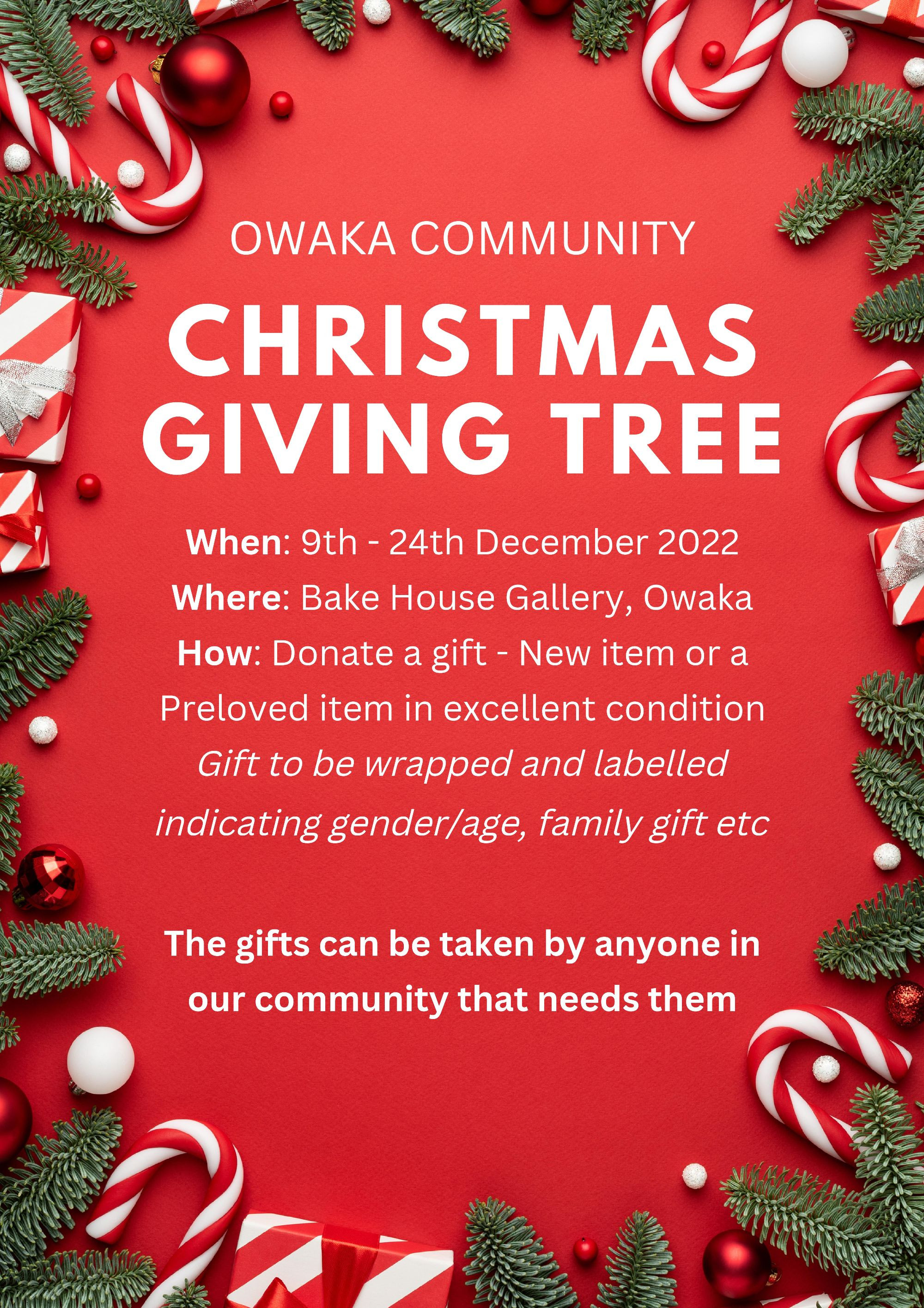 Owaka Community Christmas Giving Tree