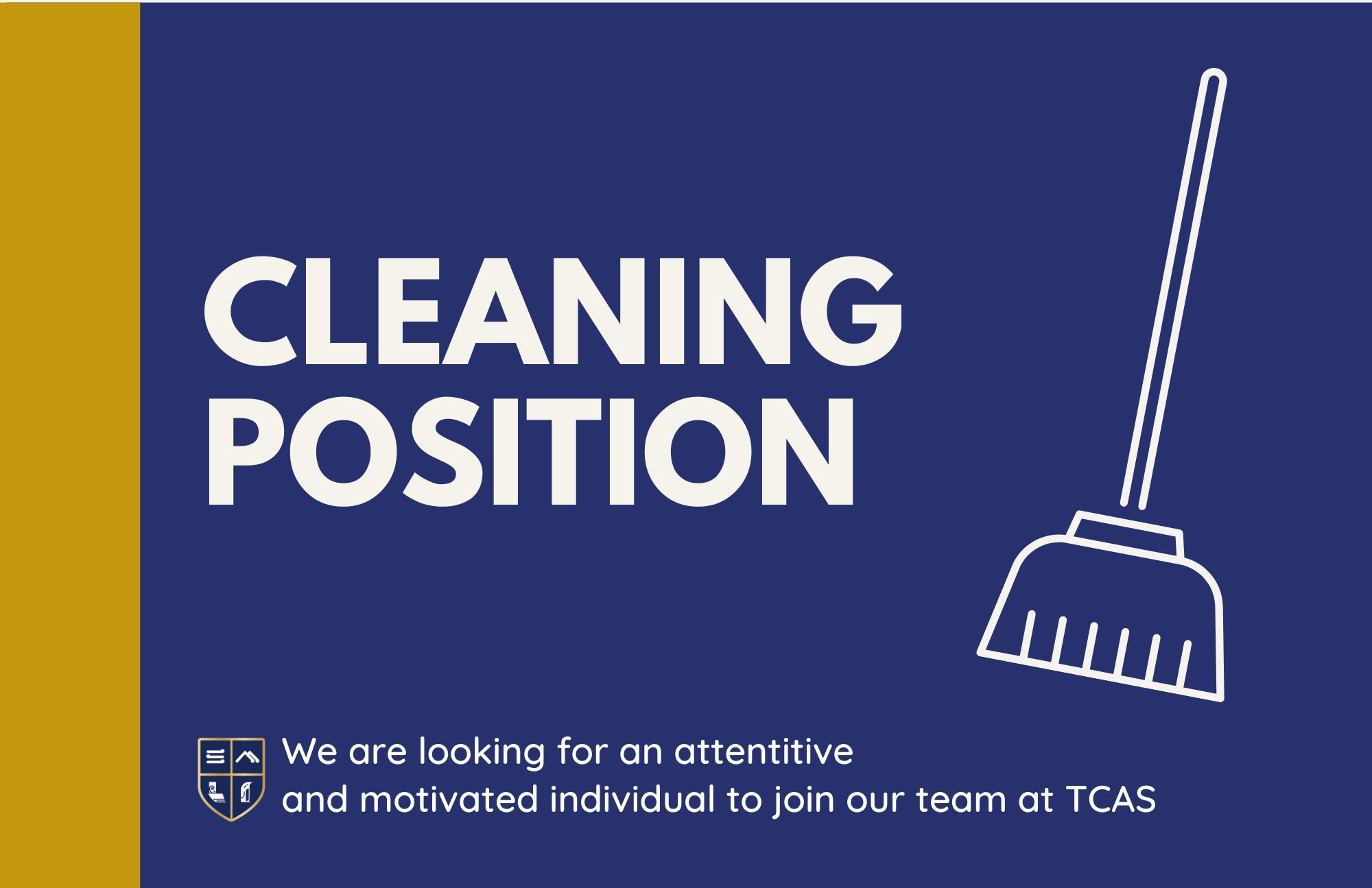Situations Vacant - Cleaning Position