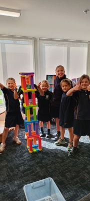 Stacking up the fun in the Library in Term 2!