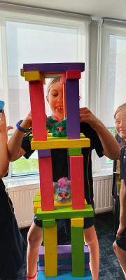Stacking up the fun in the Library in Term 2!