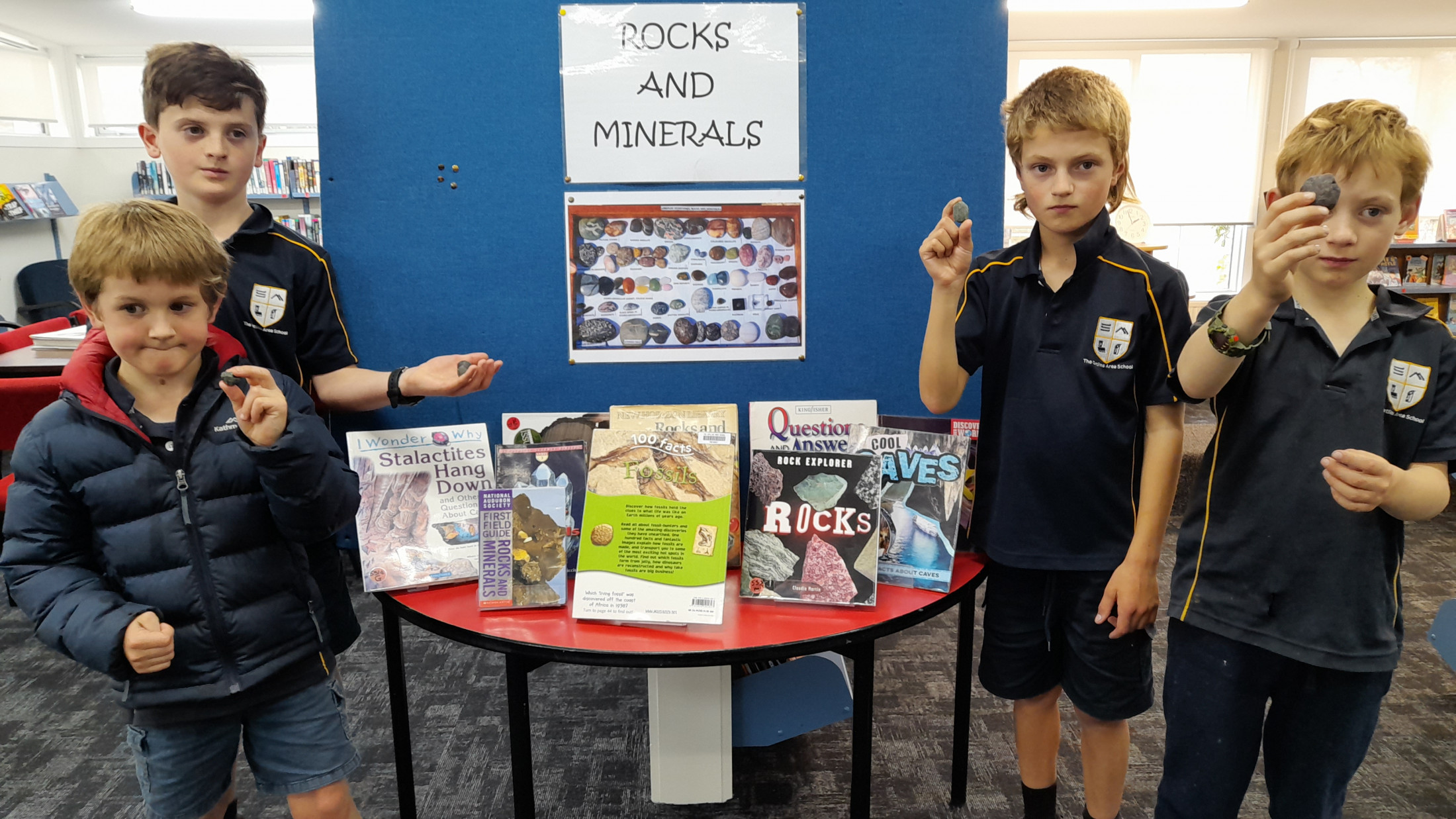 Rock solid discoveries in the library at lunchtime!