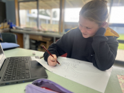 Year 7 Artists, creative minds at work