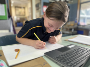 Year 7 Artists, creative minds at work