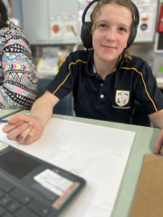 Year 7 Artists, creative minds at work