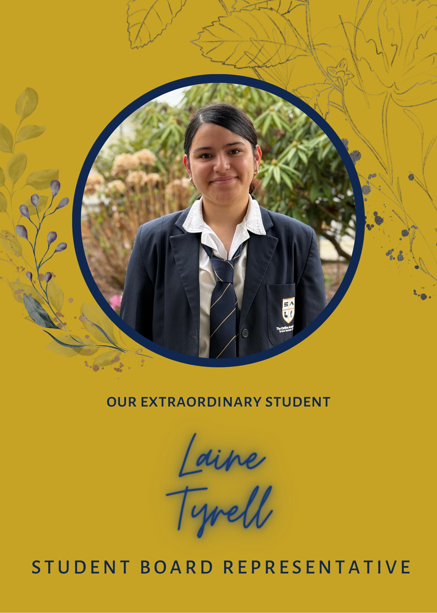 Welcome to our new Student Board Rep!